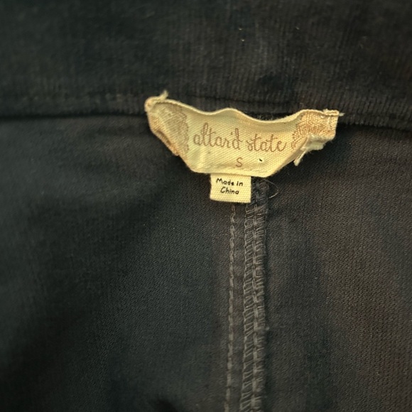 Altar’d State Women’s Navy Blue Corduroy Button Front Skirt Size Small - Picture 2 of 2